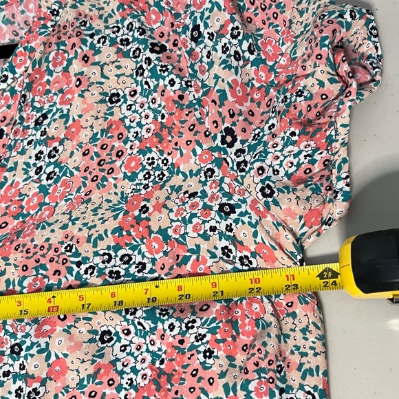 Loft Floral Flounce Flowy Sz XXL Dainty Short-Sleeve Shirtdress - Picture 8 of 10